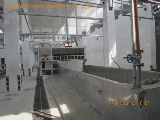 用于肉类加工生产线的生猪屠宰设备的 Eme 生产的猪胴体电动烫毛槽屠宰场，材料质量好