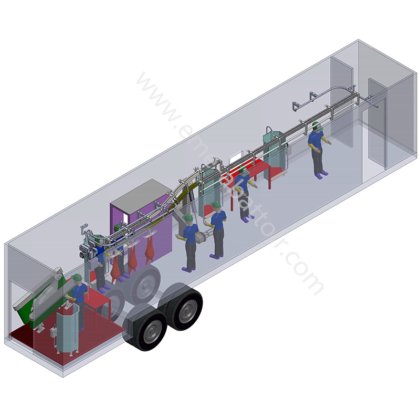 羊の死体重量レールスケール屠殺機器ヤギ屠殺場用機械