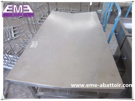 生きた羊を集めて屠殺場の肉処理機器用の殺傷テーブル機械