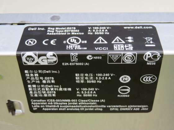 DELL E07S002 POWEREDGE SERVER RACK