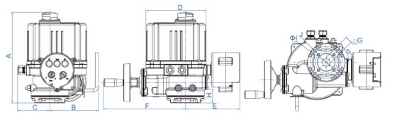 Eoh10系列机电一体化S4型转弯电动推杆