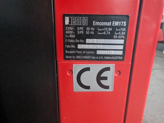 1999 EMCO Emcomat EM17S