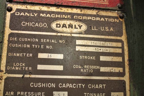 Danly 0075 75 TON BACK