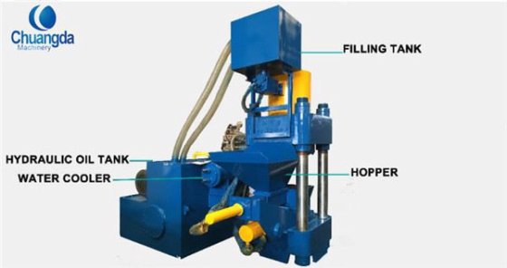 新着金属チップブリケットプレス機