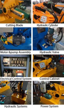 Schroot recycling shearing machine