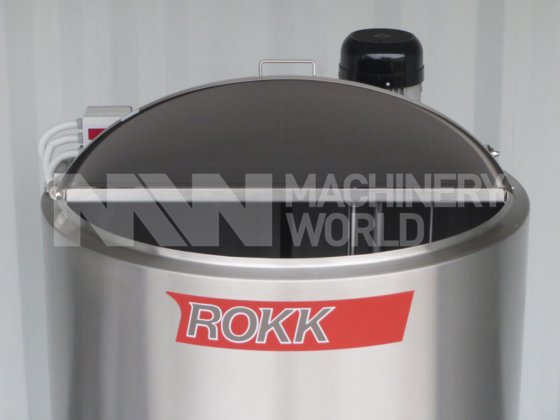 600 升 ROKK 不锈钢夹套罐，带高速搅拌器 -