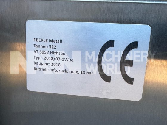 2018 Eberle Metall ステンレス鋼手動ギロチンダイサー（年式2018年）
