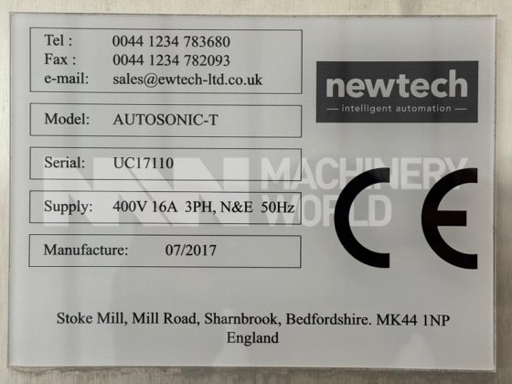 2017 Newtech Autosonic T Inline