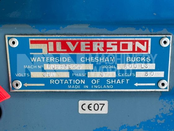 2007 Silverson FLB60 Flashblend 在线高剪切混合器粉末溶解器（2007