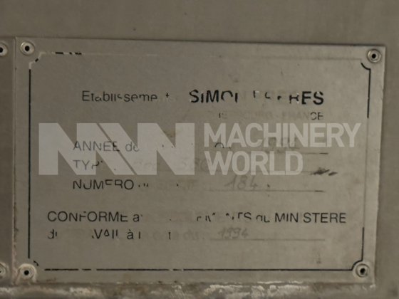 西蒙兄弟3000公斤散装黄油筒仓，带双螺旋输送机和黄油泵