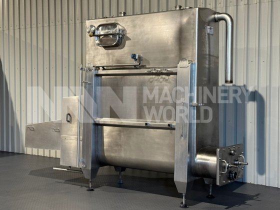 西蒙兄弟3000公斤散装黄油筒仓，带双螺旋输送机和黄油泵