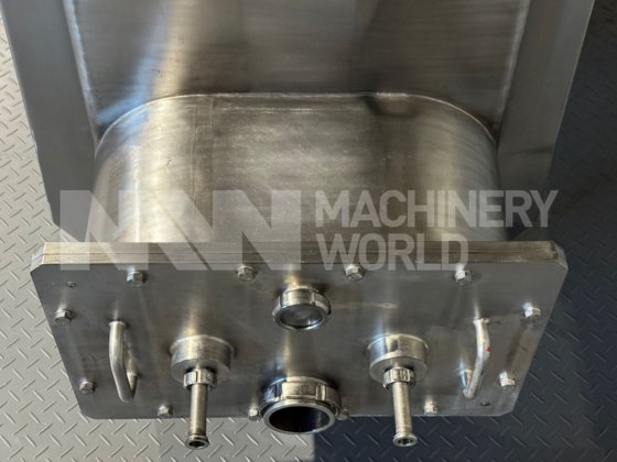 西蒙兄弟3000公斤散装黄油筒仓，带双螺旋输送机和黄油泵