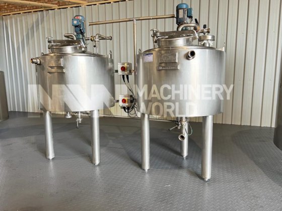 300 升阿法拉伐不锈钢夹套罐(1 个可用)