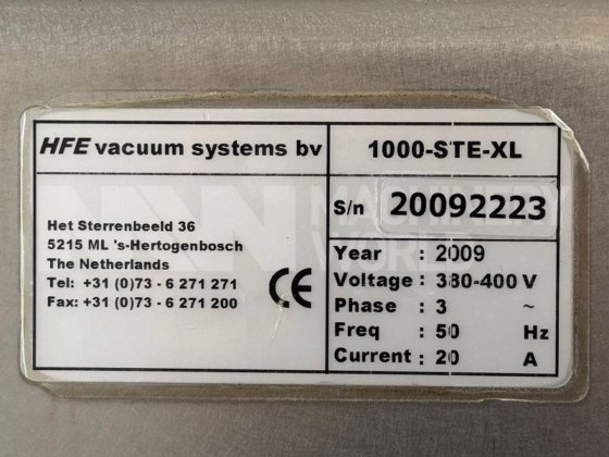 2009 HFE 真空系统 1000 STE