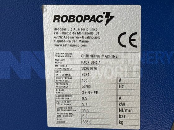 2024 ロボパック 5040A 熱収縮包装機 シールバー自動移動付