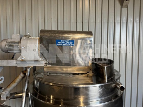 500L Skerman ステンレス鋼ジャケット付タンク（スクレイプサー付