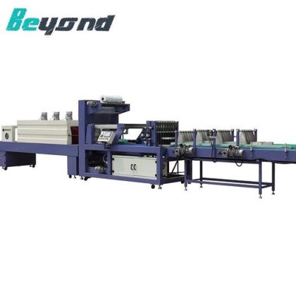 全自动液体饮料宠物塑料瓶薄膜收缩包装机