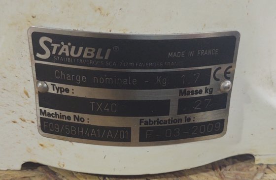 Clean Working STAUBLI TX40 Robot