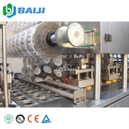 全自动纯净矿泉水杯灌装封口机设备厂