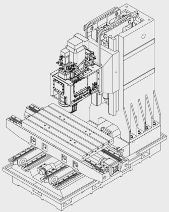 エストップ CNC 垂直フライス盤 ギアボックス スピンドル