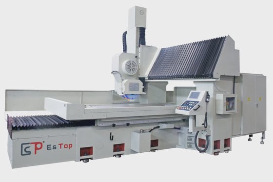 用于钢板的重型 CNC 龙门式磨床，带自动调平装置 相反 美国肯特磨床