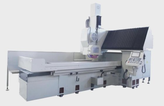 作为 Hwacheon 固定梁龙门双头导轨磨床