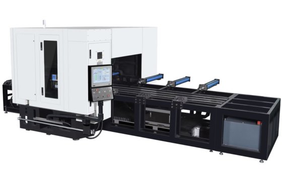 鋼板の切断を円形の鋸で停止する PCS-2610nc