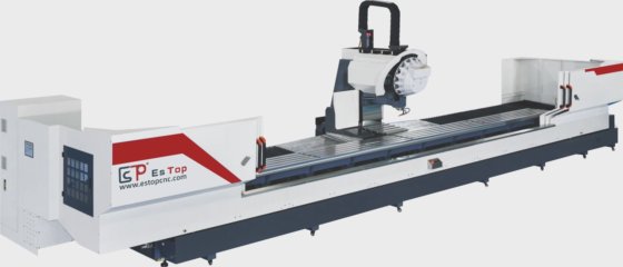 用于大型零件的 Estop 5 轴高刚性 CNC