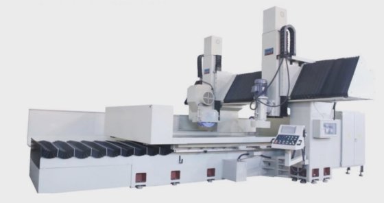 Estop 用于大型模座的高精度双头龙门式磨床，获得 CE 认证 与