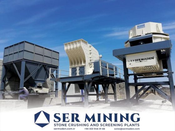 垂直シャフト破砕機を備えた固定式破砕・選別・砂洗浄プラント