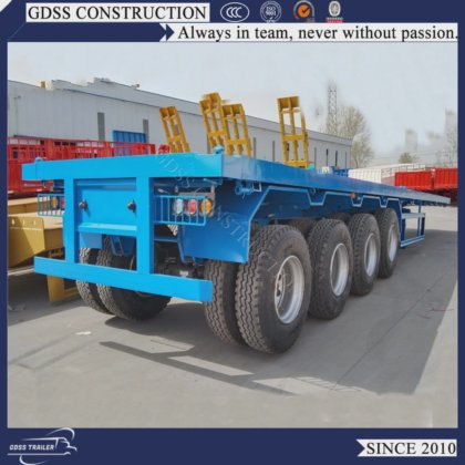 Tri-Axle Loading 40FT Container Flatbed