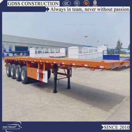 Tri-Axle Loading 40FT Container Flatbed