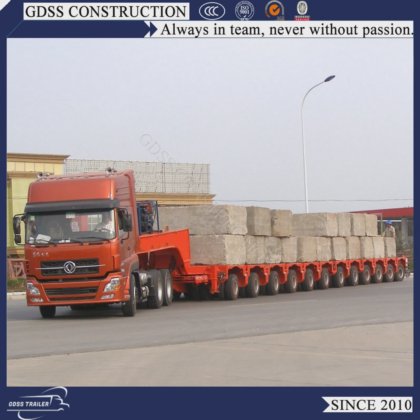 Multi Rotary Axles 100-300 Ton Machines Loading Hydraulic Lowbed ...