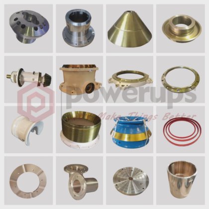 Powerups 高级售后市场对轴衬套 1022065500，适用于 HP500 圆锥破碎机