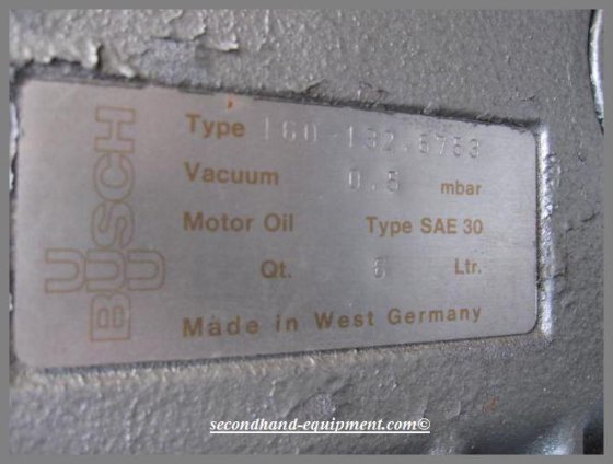 ビューシュ真空ポンプ 160m3