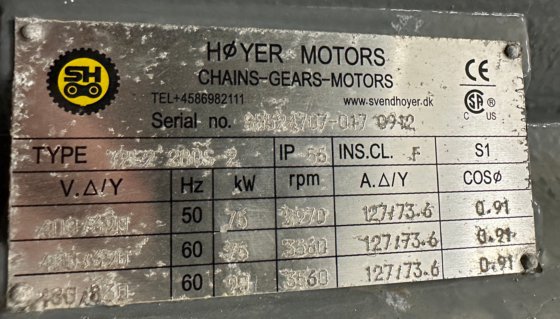 布希真空泵 73 立方米/分钟