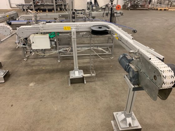 摆动式不锈钢模块输送机