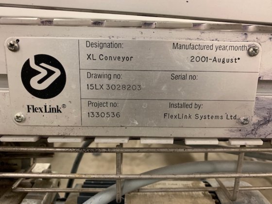 スイング付ステンレス鋼モジュラーコンベヤ