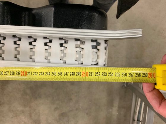 スイング付ステンレス鋼モジュラーコンベヤ