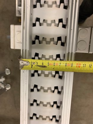 スイング付ステンレス鋼モジュラーコンベヤ