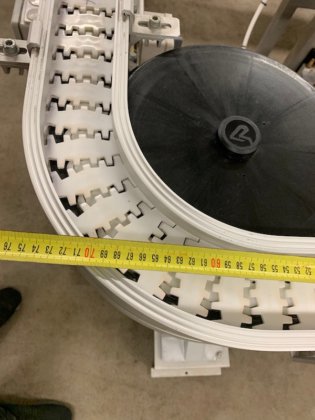 スイング付ステンレス鋼モジュラーコンベヤ