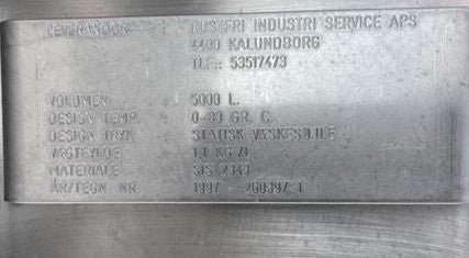 5.000 升立式水箱