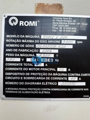 2004 TORNO CNC ROMI E320