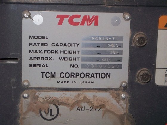 2007 TCM FCB15-7 Electric Electric