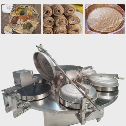 Ethiopian injera teff bread making