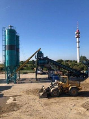 120立方/小时移动混凝土搅拌站