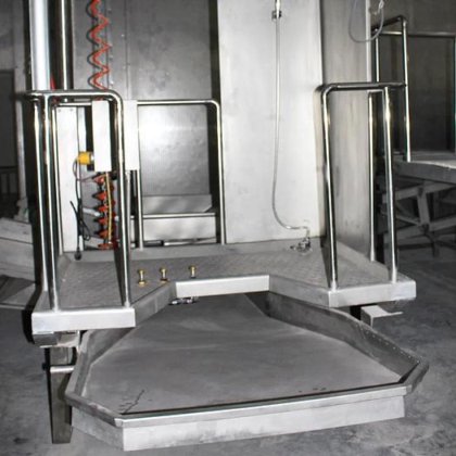 用于牛/羊/猪屠宰场机械的粘膜滑槽肉类加工机械屠宰设备