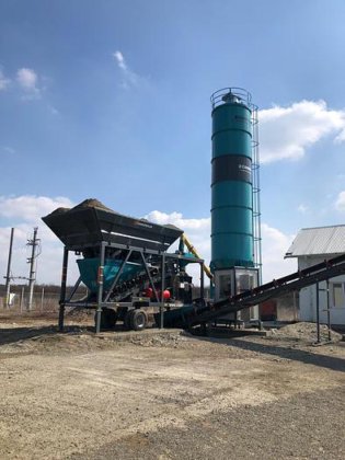 移動式コンクリートバッチングプラント