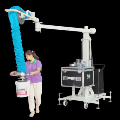 可動折りたたみクレーンMDを備えた真空チューブリフター