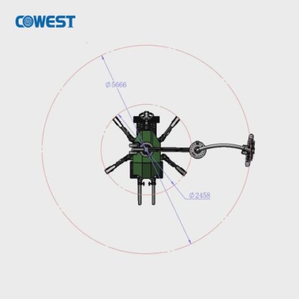 舗装石の道端の石の機械